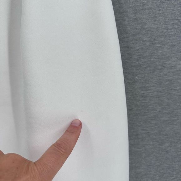 Keepsake the Label Sweetheart Neck Strapless Divide Bodycon Dress White Sz Large - Picture 7 of 11